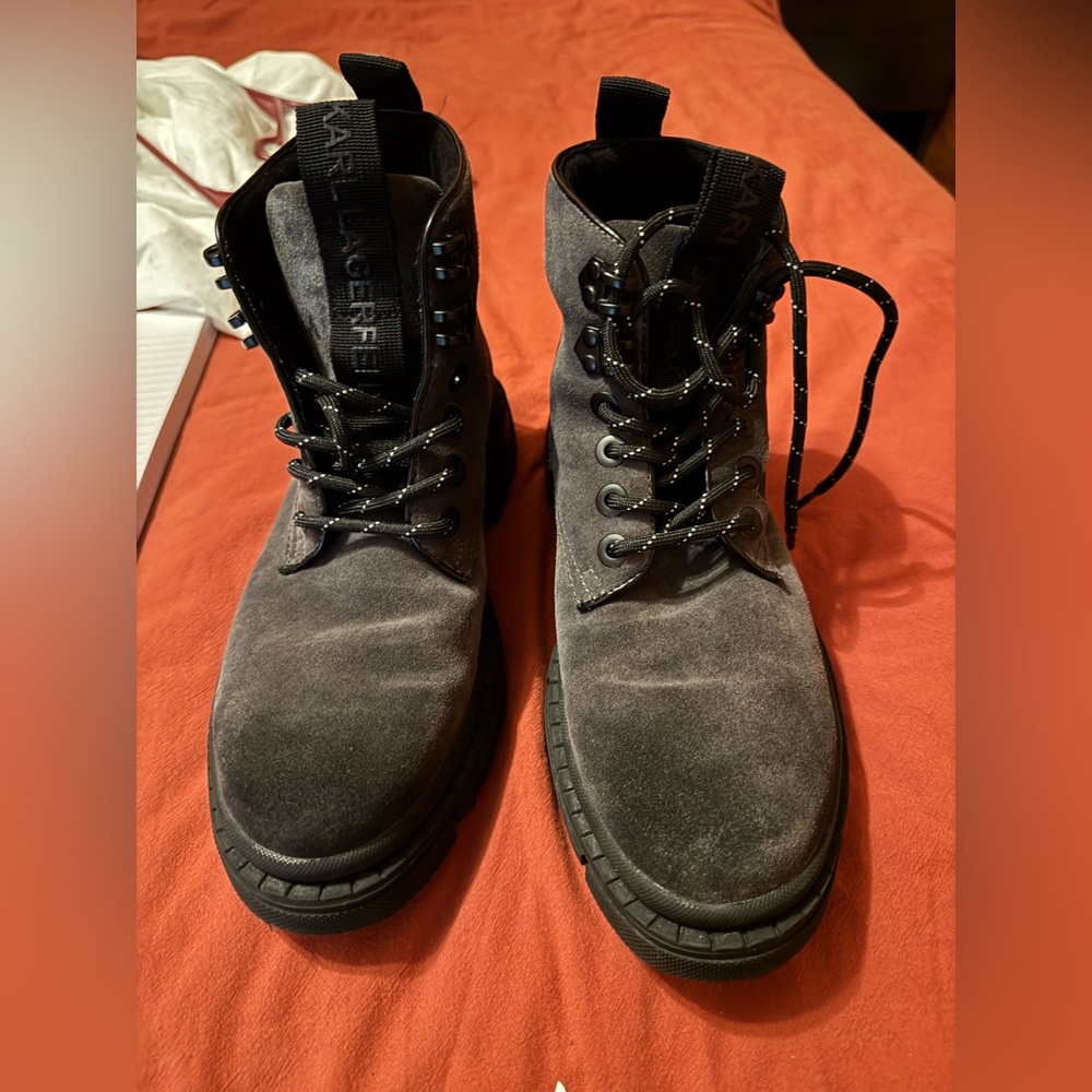 Karl Lagerfeld Men’s Leather Work Boot